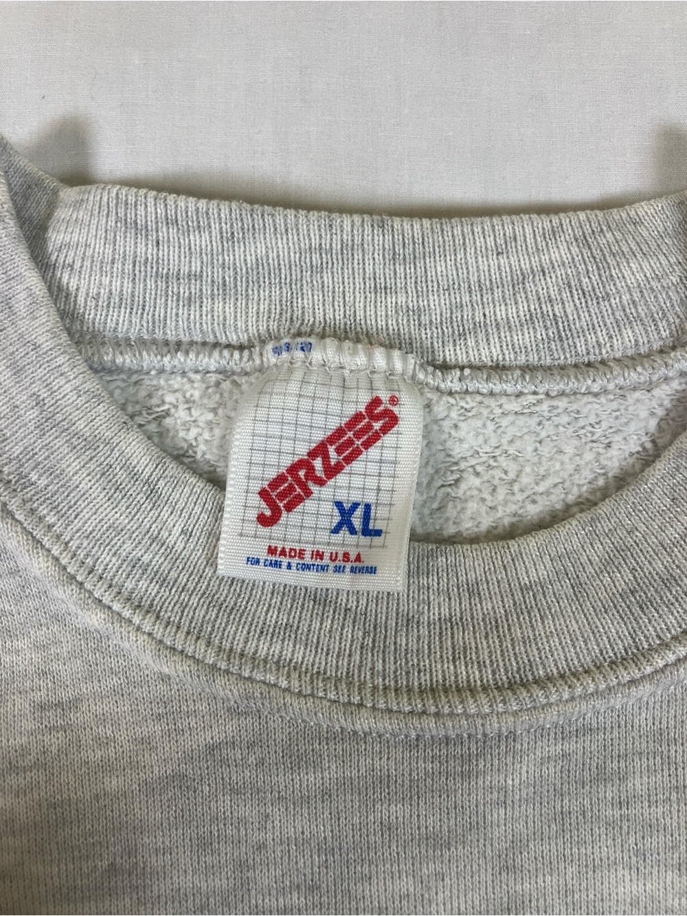 Vintage Jerzees XL Men's Crewneck Sweatshirt in Heather Gray